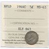 Image 1 : 1944C Newfoundland Five Cents