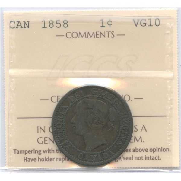 1858 One Cent