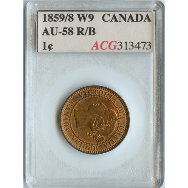 1859 One Cent - Wide 9/8