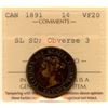 Image 1 : 1891 One Cent - Small Leaves, Small Date