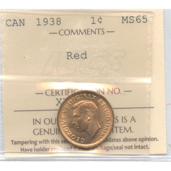 1938 One Cent
