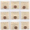 Image 1 : 1947-1980 Canadian One Cents - ICCS Graded Lot of 14 Coins