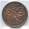 Image 18 : 1902-1993 Canadian One Cents - ICCS Graded Lot of 17 Coins