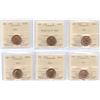 Image 1 : 1958-1998 Canadian One Cents - ICCS Graded Lot of 6 Coins