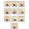 Image 1 : 1992-2002P Canadian One Cents - ICCS Graded Lot of 10 Coins