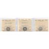 Image 1 : 1870, 1880H, 1881H Five Cents All ICCS Graded