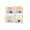 Image 1 : 1858, 1902H, 1905, 1912 Five Cents All ICCS Graded