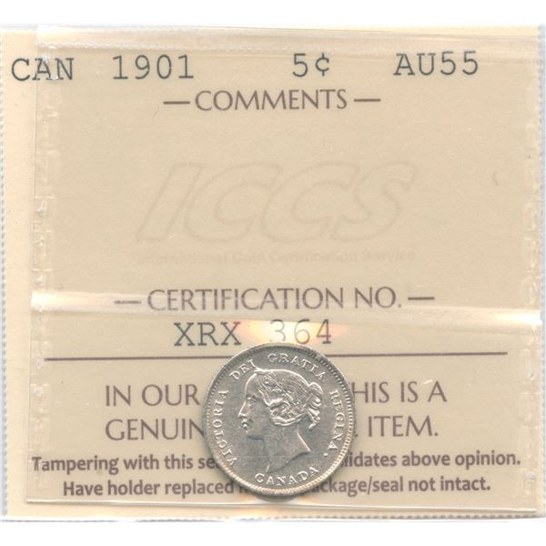 1901 Five Cents