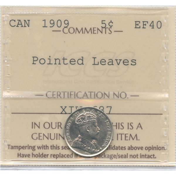 1909 Five Cents