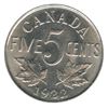 Image 2 : 1922 Five Cents - Far Rim (not noted in certificate)