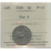 Image 1 : 1926 Five Cents - Far 6