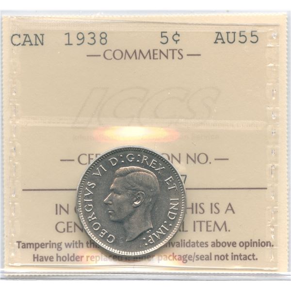 1938 Five Cents