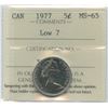 Image 1 : 1977 Five Cents - Low 7
