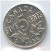 Image 5 : Canadian Five Cents - ICCS Graded Lot of 6