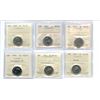 Image 1 : Canadian Five Cents - ICCS Graded Lot of 6