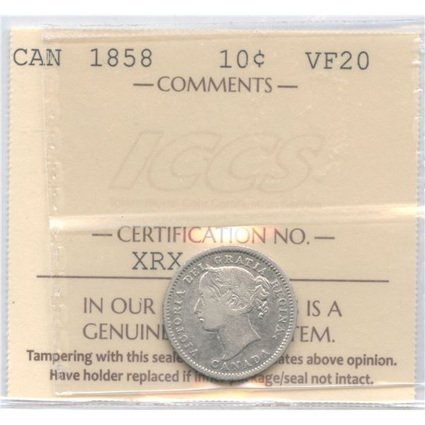 1858 Ten Cents