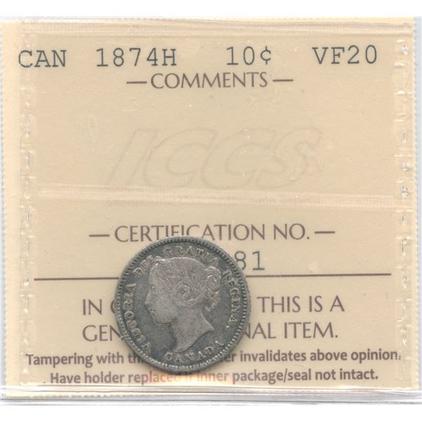1874H Ten Cents