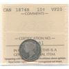 Image 1 : 1874H Ten Cents