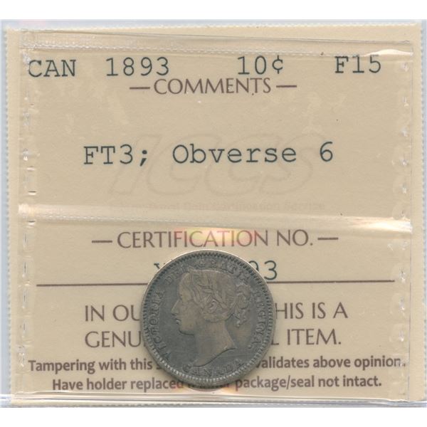 1893 Ten Cents