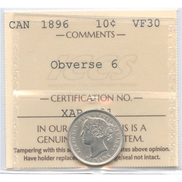 1896 Ten Cents