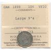 Image 1 : 1899 Ten Cents - Large 9's