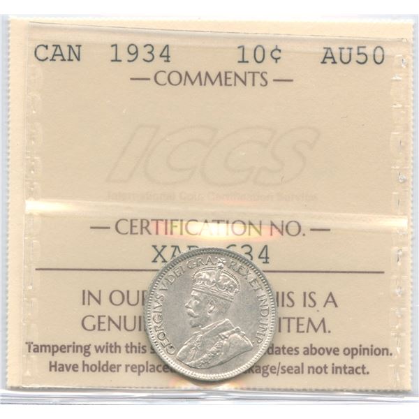 1934 Ten Cents