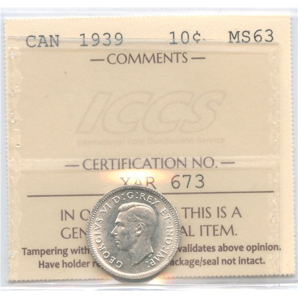 1939 Ten Cents