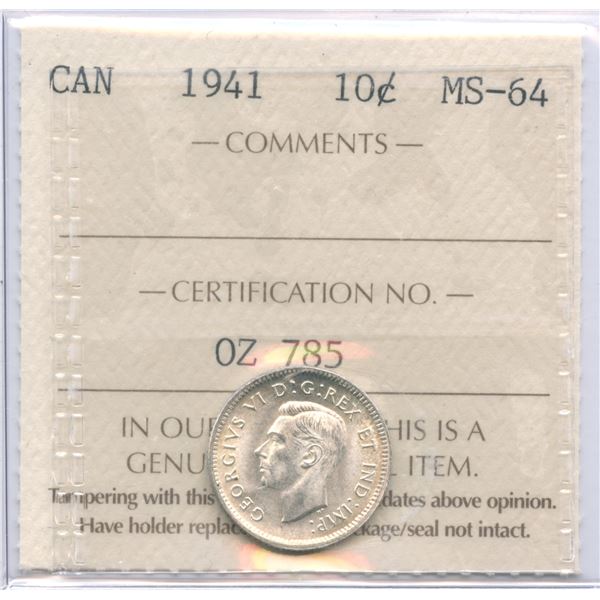 1941 Ten Cents