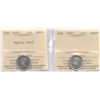 Image 1 : 1947 Ten Cents - ICCS Graded Lot of 2 Varieties