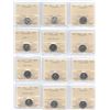 Image 1 : 1964-2025 Canadian Ten Cents - ICCS Graded Lot of 12 Coins