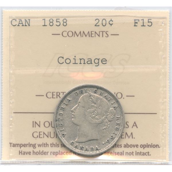 1858 Twenty Cents