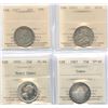 Image 1 : 1927, 1933, 1955, 1967 Twenty-Five Cents All ICCS Graded