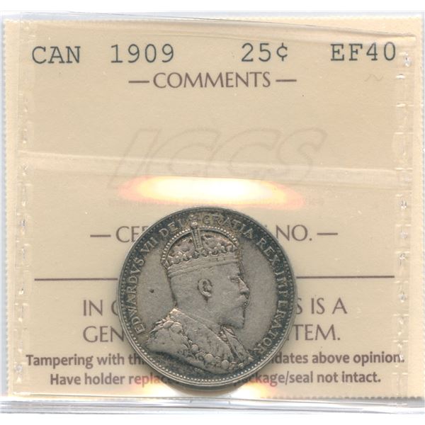 1909 Twenty-Five Cents