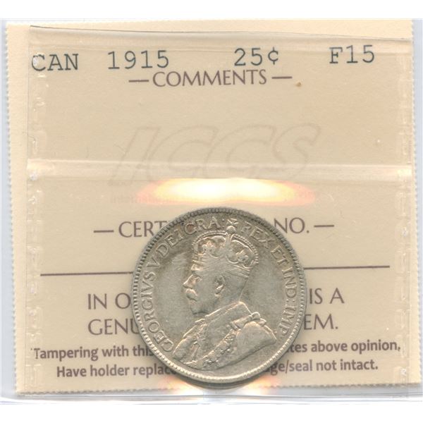 1915 Twenty-Five Cents