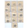 Image 1 : 1872H-1967 Canadian Twenty-Five Cents - ICCS Graded Lot of 13 Coins