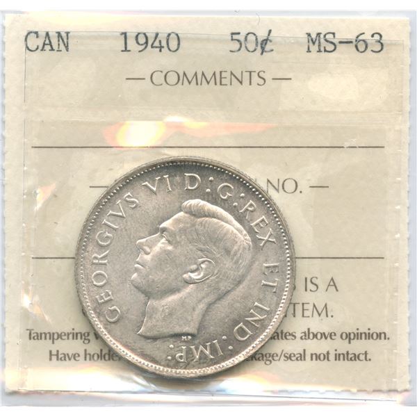 1940 Fifty Cents