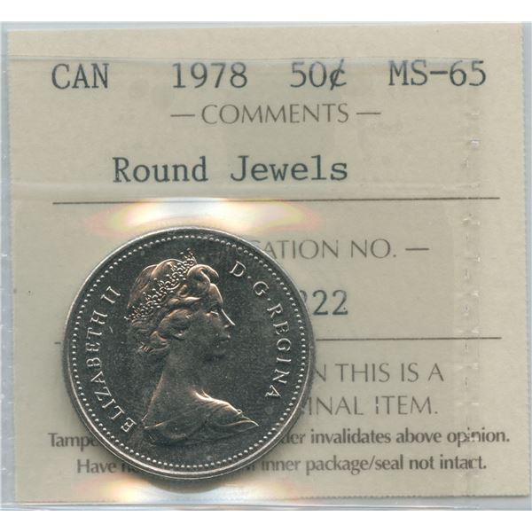 1978 Fifty Cents - Round Jewels