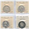 Image 1 : 1947, 1949, 1953, 1967 Fifty Cents