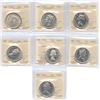 Image 1 : 1938-1966 Silver Fifty Cents - ICCS Graded Lot of 7