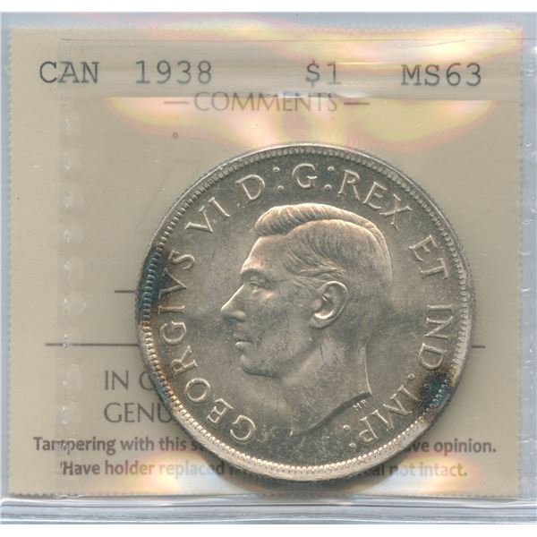 1938 Silver Dollar