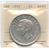 Image 1 : 1945 Silver Dollar
