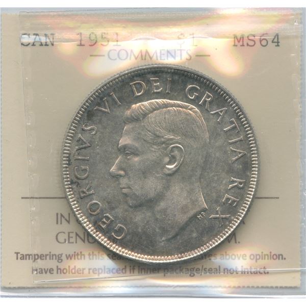 1951 Silver Dollar