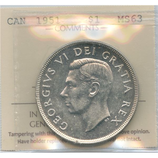 1951 Silver Dollar