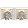 Image 1 : 1953 Silver Dollars - ICCS Graded Lot of 2