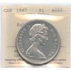 Image 1 : 1967 Silver Dollar with Rotated Die