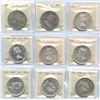 Image 1 : 1939 - 1958 Silver Dollars - ICCS Graded Lot of 9