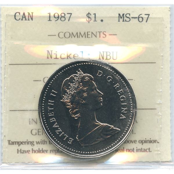 1987 Nickel Dollar