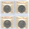 Image 1 : 1975-1986 Nickel Dollars- ICCS Graded Lot of 4