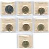 Image 1 : 1976-2014 Nickel & Loon Dollars- ICCS Graded Lot of 7