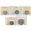 Image 1 : Canadian Proof Like Coins - ICCS Graded Lot of 5